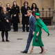 Prince Harry, Duke of Sussex (L) and Meghan, Duchess of Sussex arrive to attend the annual Commonwealth Service at Westminster Abbey on March 9, 2020, in London, England.